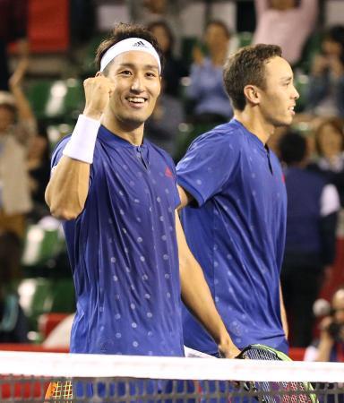男子テニス、内山組が決勝進出 日本ペアでは１２年ぶり