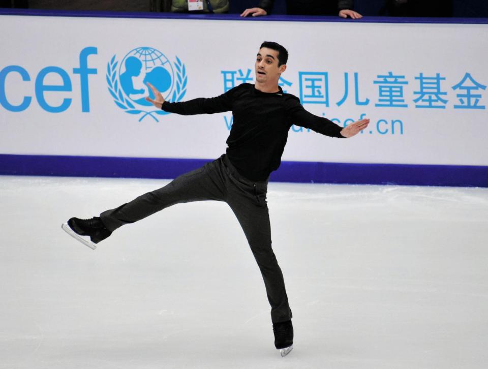 コミカルな演技を見せるハビエル・フェルナンデス（スペイン）