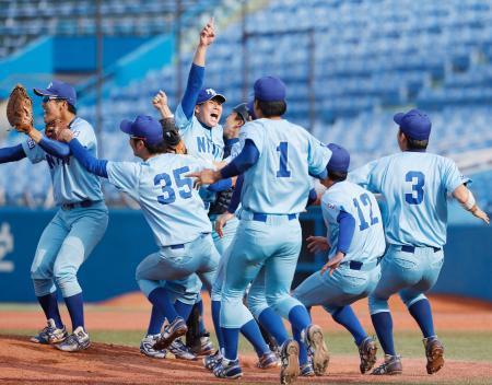 野球、日体大３７年ぶり２度目Ｖ 明治神宮大会・大学の部