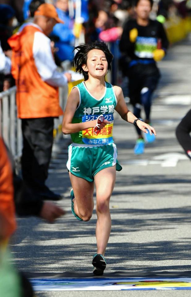 日本人女子トップでフィニッシュした大樽瑞葉