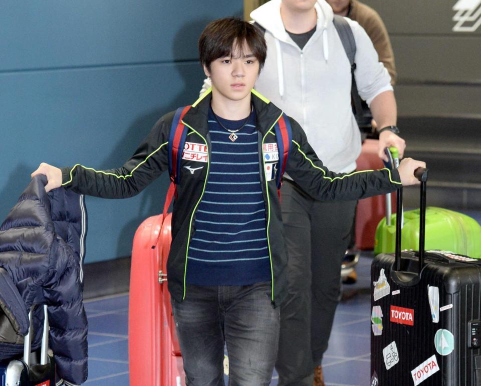 　フランス杯を終え帰国した宇野昌磨