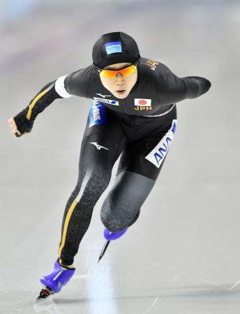 　女子３０００メートル　３分５７秒０９の日本新で優勝した高木美帆＝カルガリー（共同）