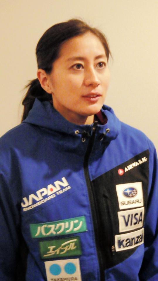 Ｗ杯遠征から帰国した竹内智香＝羽田空港