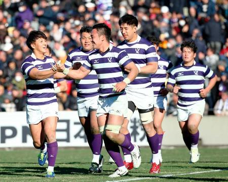 　大東大を破り決勝進出を決めた明大フィフティーン