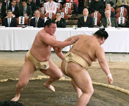 稽古総見、白鵬は上々鶴竜も取る 処分の２横綱