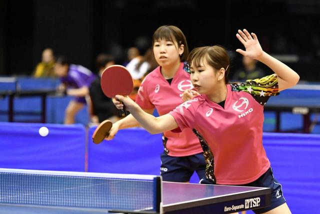 卓球丹羽・小鉢組、鮮やか逆転劇で初Ｖ　日本リーグに向け「さらに上を目指す」
