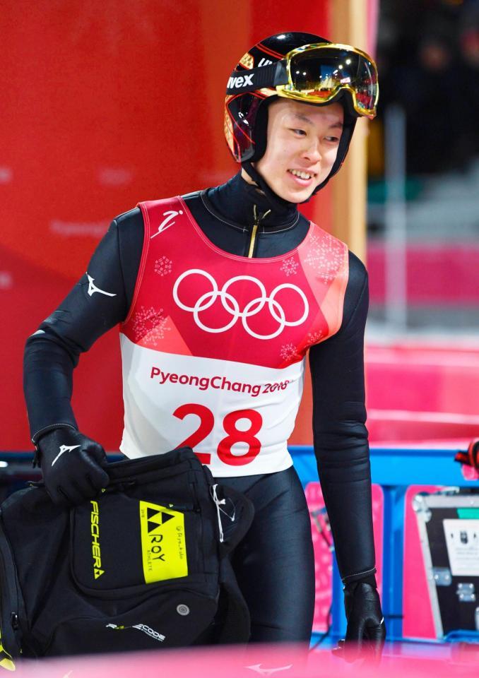 　平昌冬季五輪の男子ノーマルヒルで７位になった小林陵侑（共同）