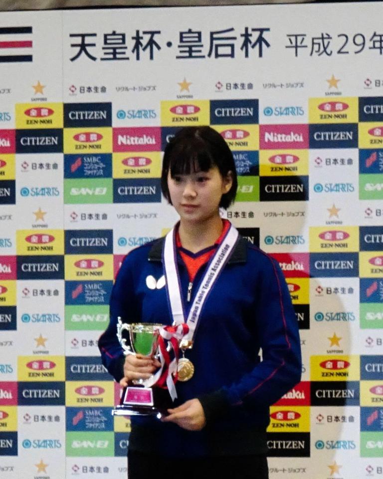 世界選手権団体戦代表に初選出された長崎美柚