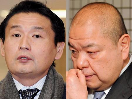 　貴乃花親方（左）と八角理事長
