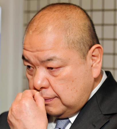 八角理事長＝エディオンアリーナ大阪（１０日）