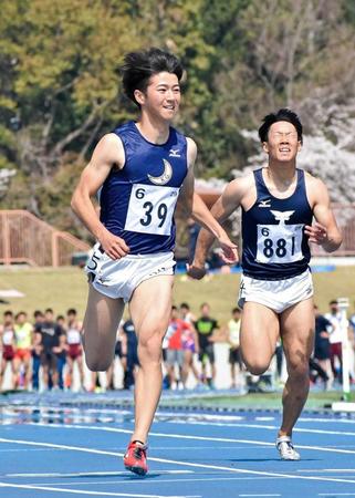 　今季国内初レースに臨んだ多田修平（左）