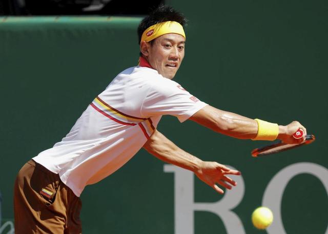 マスターズ初V目指す錦織、ナダルとの決勝で第1セット落とす