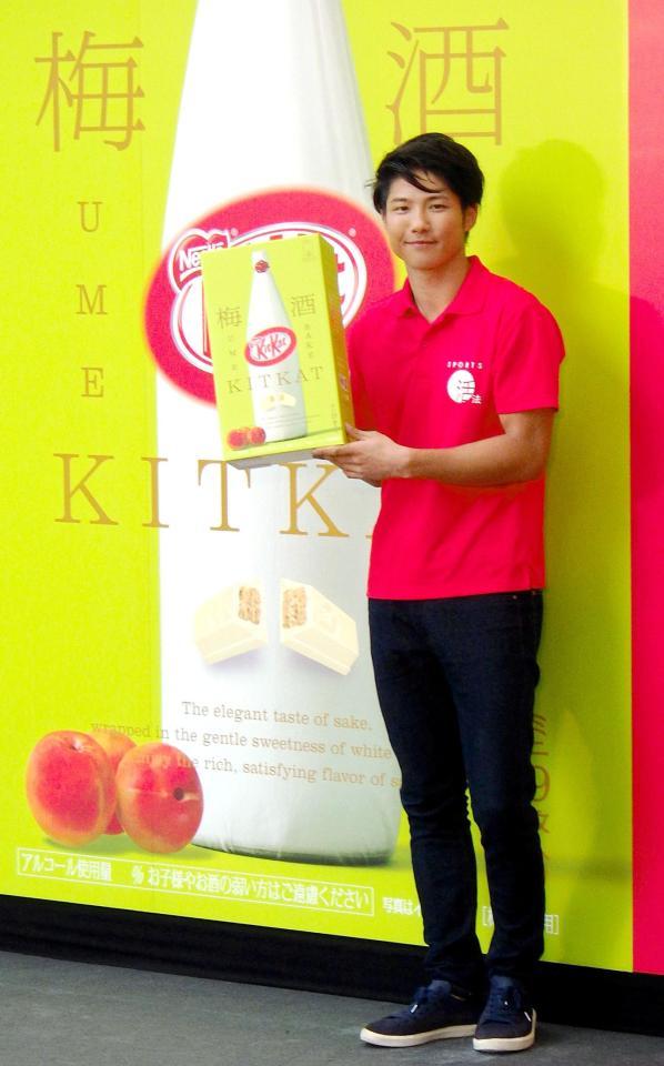 　キットカットの新商品発表会に出席した成田緑夢