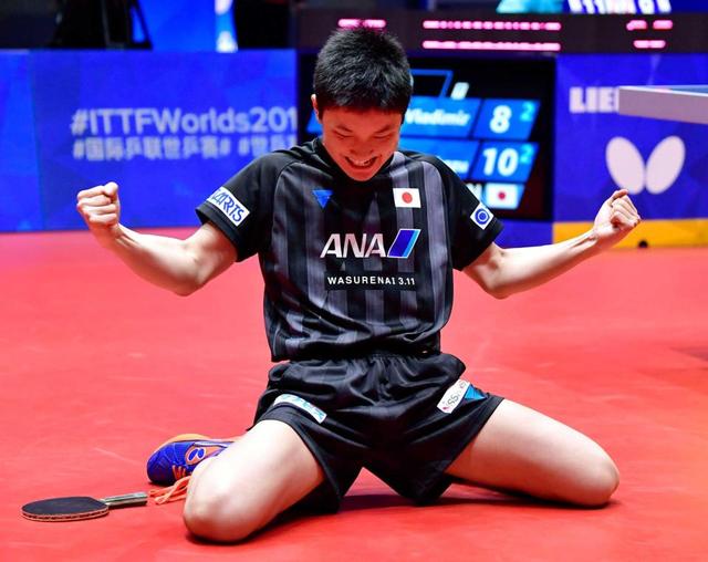 １４歳・張本、窮地から大逆転星　ベラルーシ下し日本男子２連勝