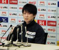 ＮＨＫ杯に向けて意気込む内村航平＝東京体育館