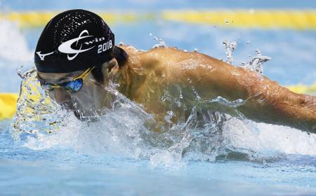 競泳、矢島が男子２００バタＶ ジャパン・オープン第３日