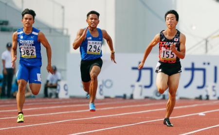 男子１００で宮本ら決勝へ 陸上のアジア・ジュニア選手権