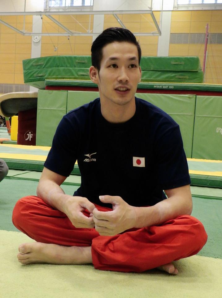 アジア大会に向けて意気込む長谷川智将＝味の素ナショナルトレーニングセンター