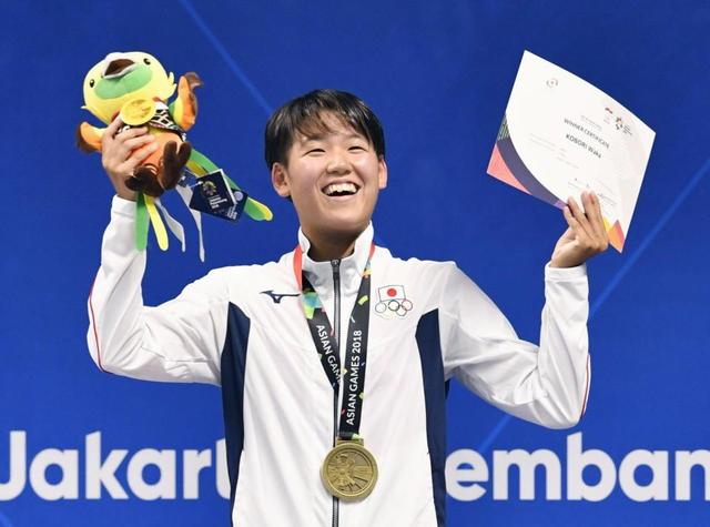 小堀倭加が競泳陣初メダル　女子１５００ｍで銅　森山は４位　アジア大会