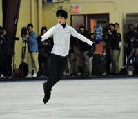 今季のフリーを披露する羽生結弦＝カナダ、トロント