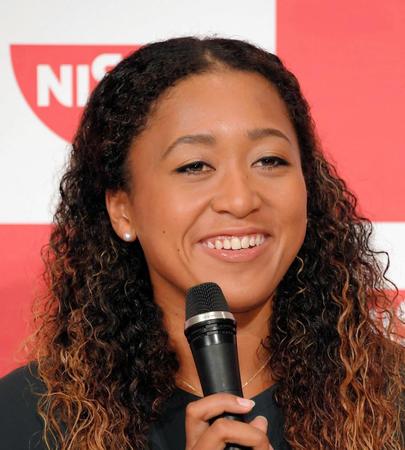 帰国記者会見を行う大坂なおみ＝神奈川県横浜市（撮影・堀内翔）