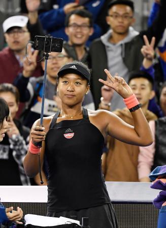 テニス、大坂なおみが１回戦突破 中国オープン