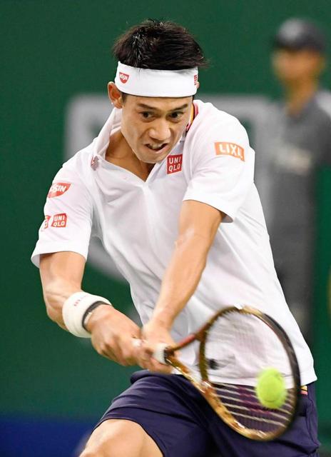 錦織逆転勝ちで３回戦へ　「いい感覚ある」