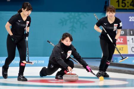 日本代表ロコ・ソラーレ全勝突破 カーリングＰＡ選手権１次リーグ