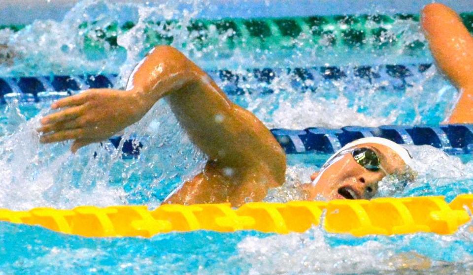 女子８００メートル自由形で10位の池江璃花子＝東京辰巳国際水泳場