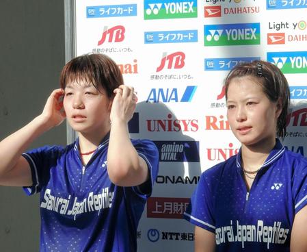 古巣の後輩ペアとの激闘を制した福島由紀（右）と広田彩花ペア