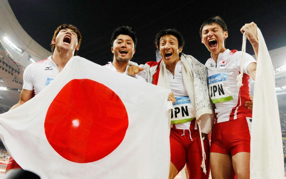 日本男子400メートルリレー「銀」に繰り上がり 北京五輪ジャマイカ