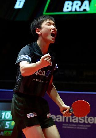卓球、張本が初の決勝進出 グランドファイナル第３日