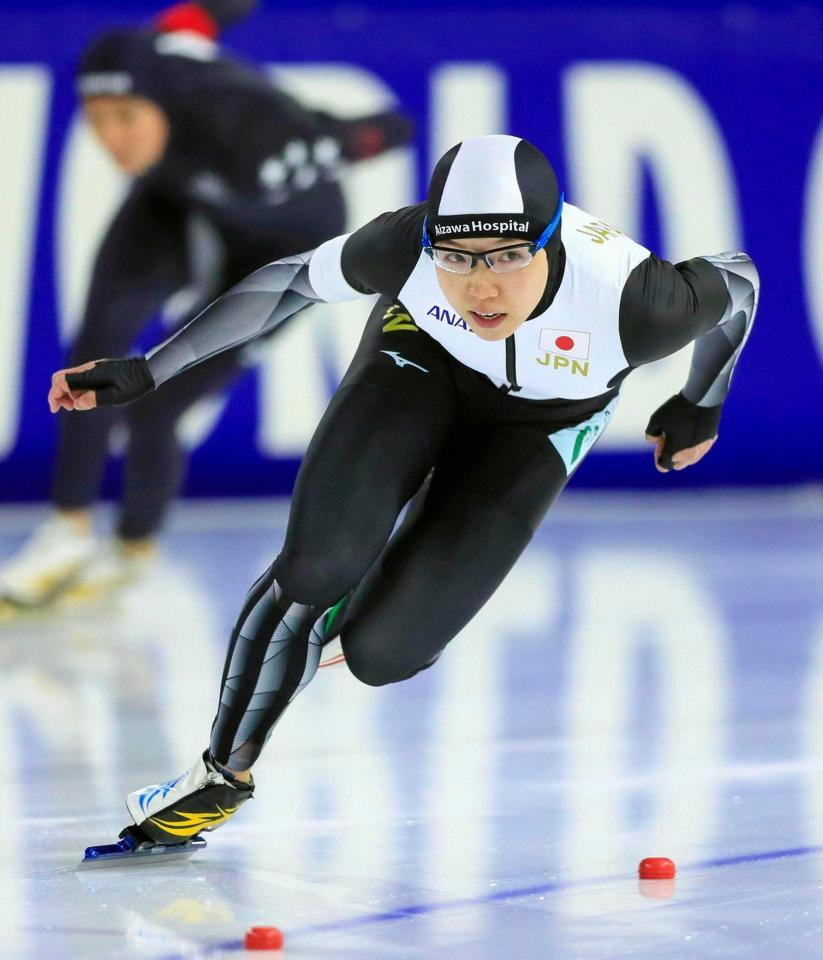 　女子５００メートルで優勝した小平奈緒（ＡＰ＝共同）