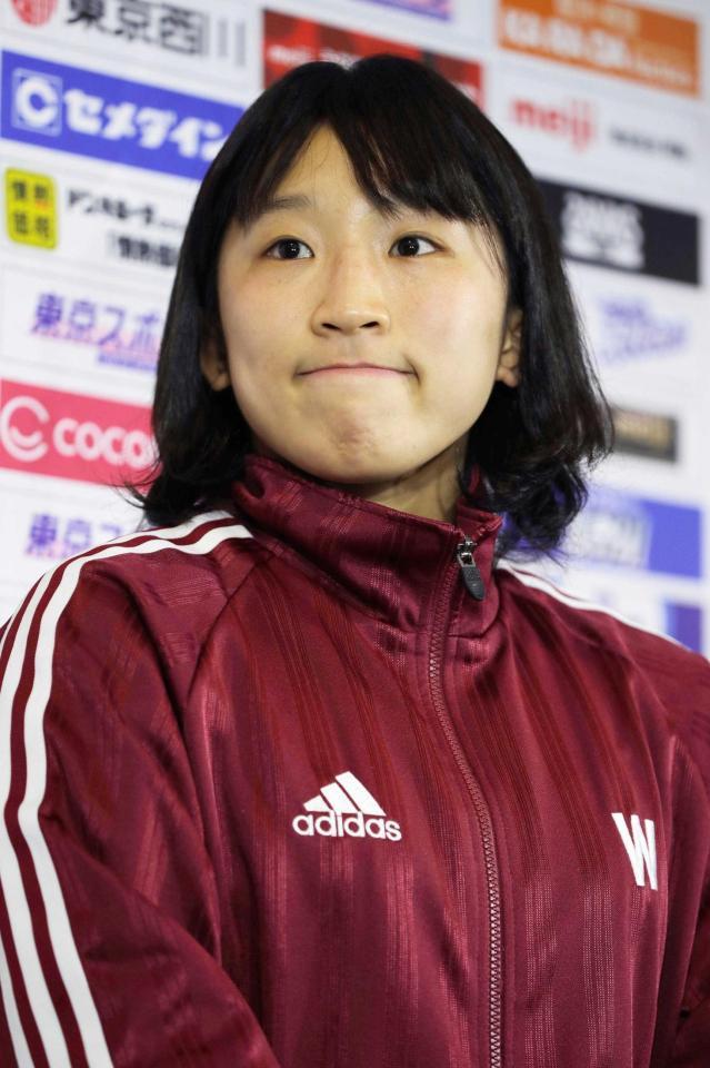 　出場予定だった全日本選手権５０キロ級の棄権を明らかにしたレスリング女子の須崎優衣