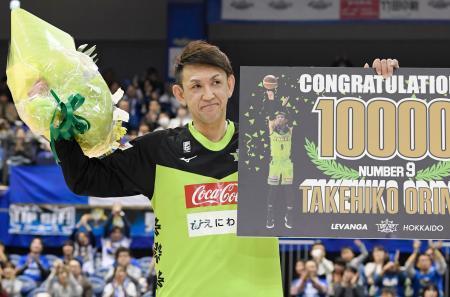 バスケ折茂選手が通算１万得点 運営会社代表兼任、日本出身で初