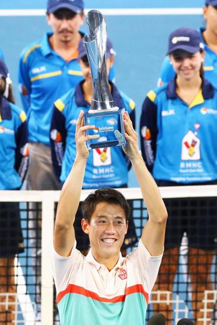 錦織圭が今季初戦で２年１１カ月ぶり優勝、ツアー決勝の連敗「９」でストップ