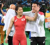 　決勝進出を決めたリオ五輪で笑顔を見せる吉田沙保里＝２０１６年撮影