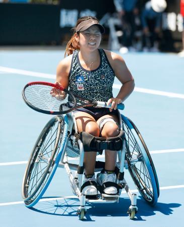 テニス上地結衣、女子単で準優勝 全豪車いすの部