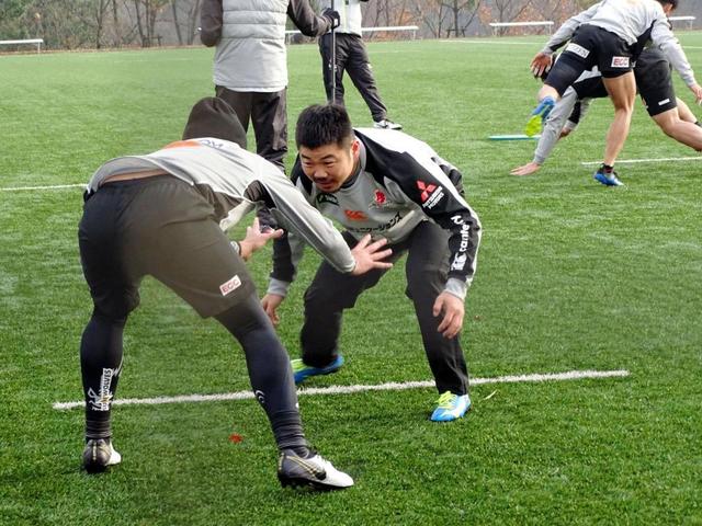 ラグビー日本代表・田中、合宿で手応え「確実にレベルアップ」