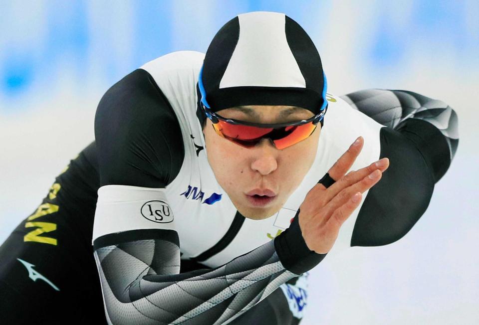 　男子１０００メートルで５位となった新浜立也（ＡＰ＝共同）