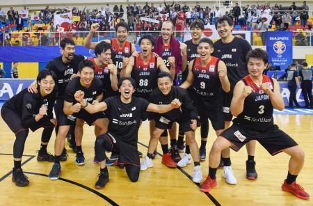 バスケ男子日本、Ｗ杯出場決める アジア予選、カタールに大勝