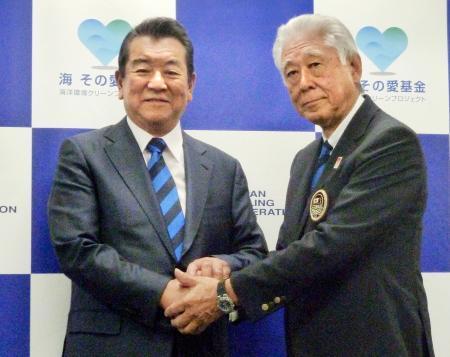 海洋保全で加山雄三さんとコラボ 日本セーリング連盟