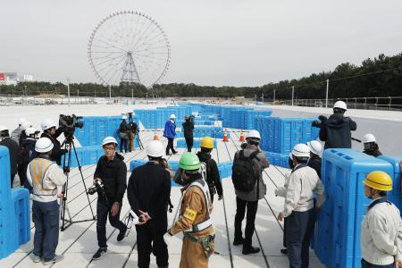 東京五輪のカヌー会場、８割完成　４月に注水、テスト大会へ