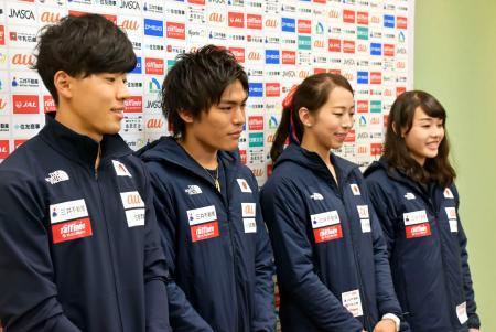 クライミングＷ杯、日本代表出発 野口啓代「一戦一戦を大切に」