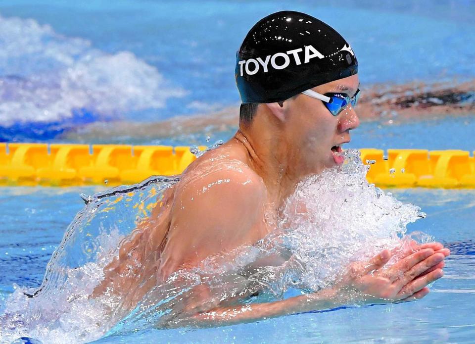 　レース途中まで世界記録に迫った渡辺一平（撮影・堀内翔）