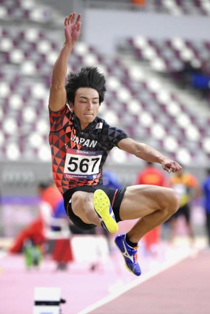 橋岡優輝　男子走り幅跳び優勝　今季世界最高日本歴代２位の８メートル２２