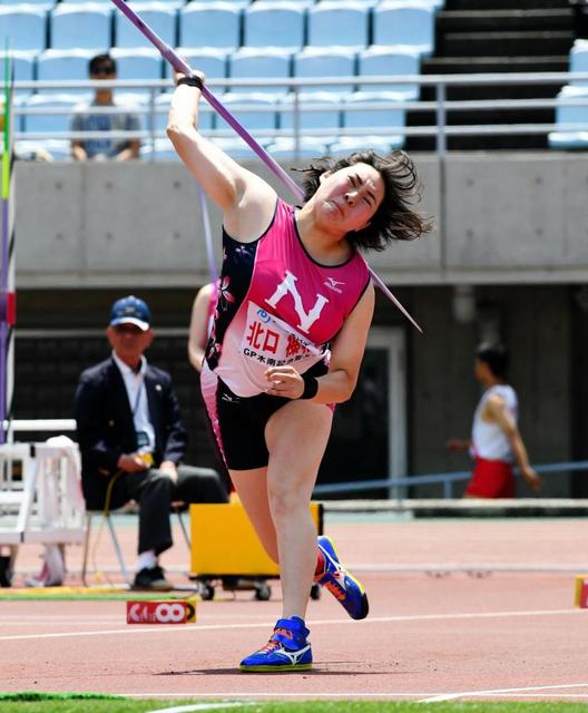 女子やり投げで北口榛花が６４メートル３６の日本記録 東京五輪参加標準突破 スポーツ デイリースポーツ Online
