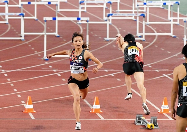 ハードル　陸上　小学生中学男女、高女　400男女 男子400mHでダブル入賞！髙橋遼将4位、渕上翔太6位 男子400m平川