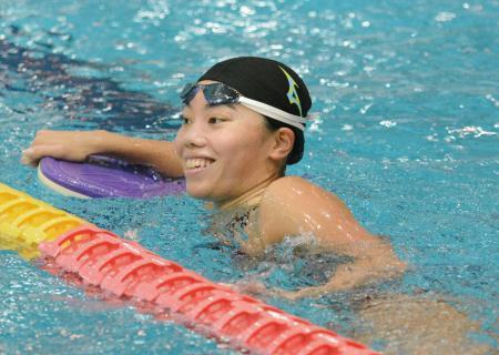 競泳、青木玲「決勝でベストを」 世界選手権の追加代表が合宿公開