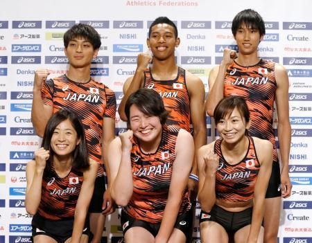 陸上世界選手権の日本代表発表　サニブラウン「ひと安心」と喜び